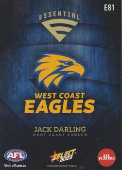 2023 Select AFL Footy Stars - Essentials #E81 Jack Darling Back